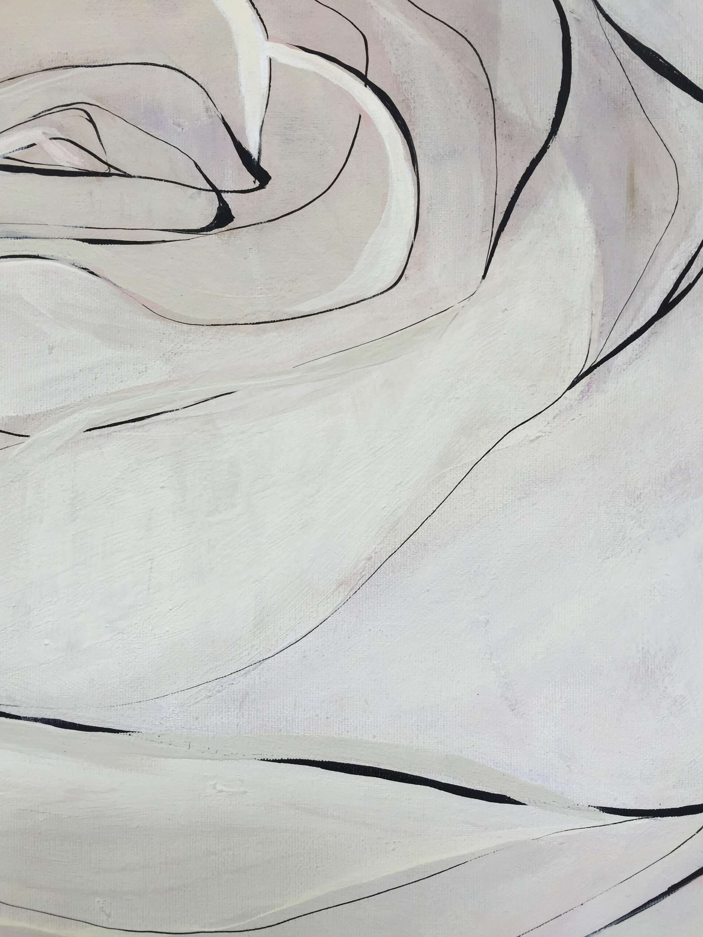 'Tea Rose' Oil & Acrylic on Board in Antique Frame