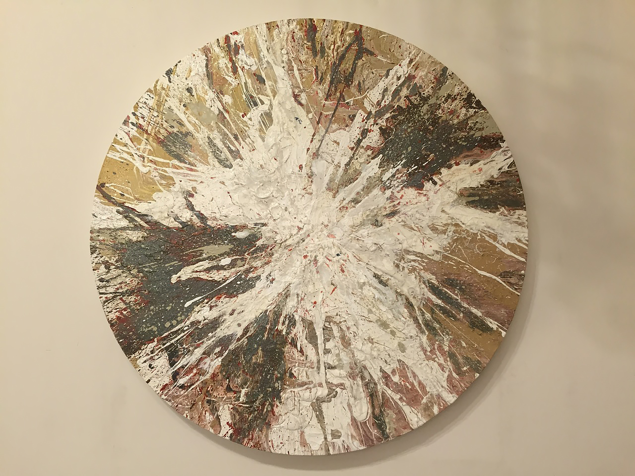 'Moon' Oil and Acrylic on Circular Canvas