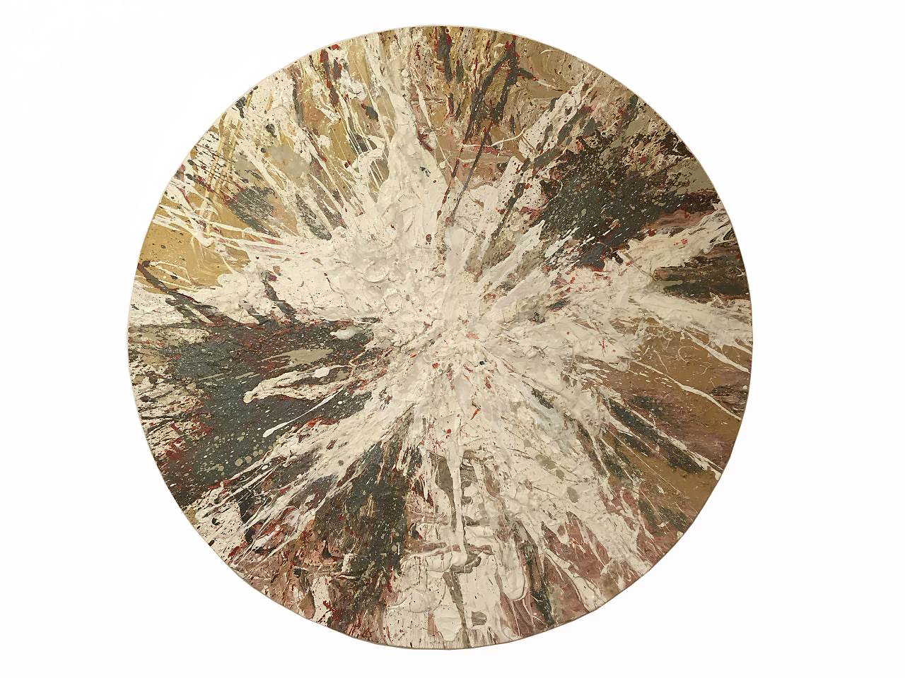 'Moon' Oil and Acrylic on Circular Canvas