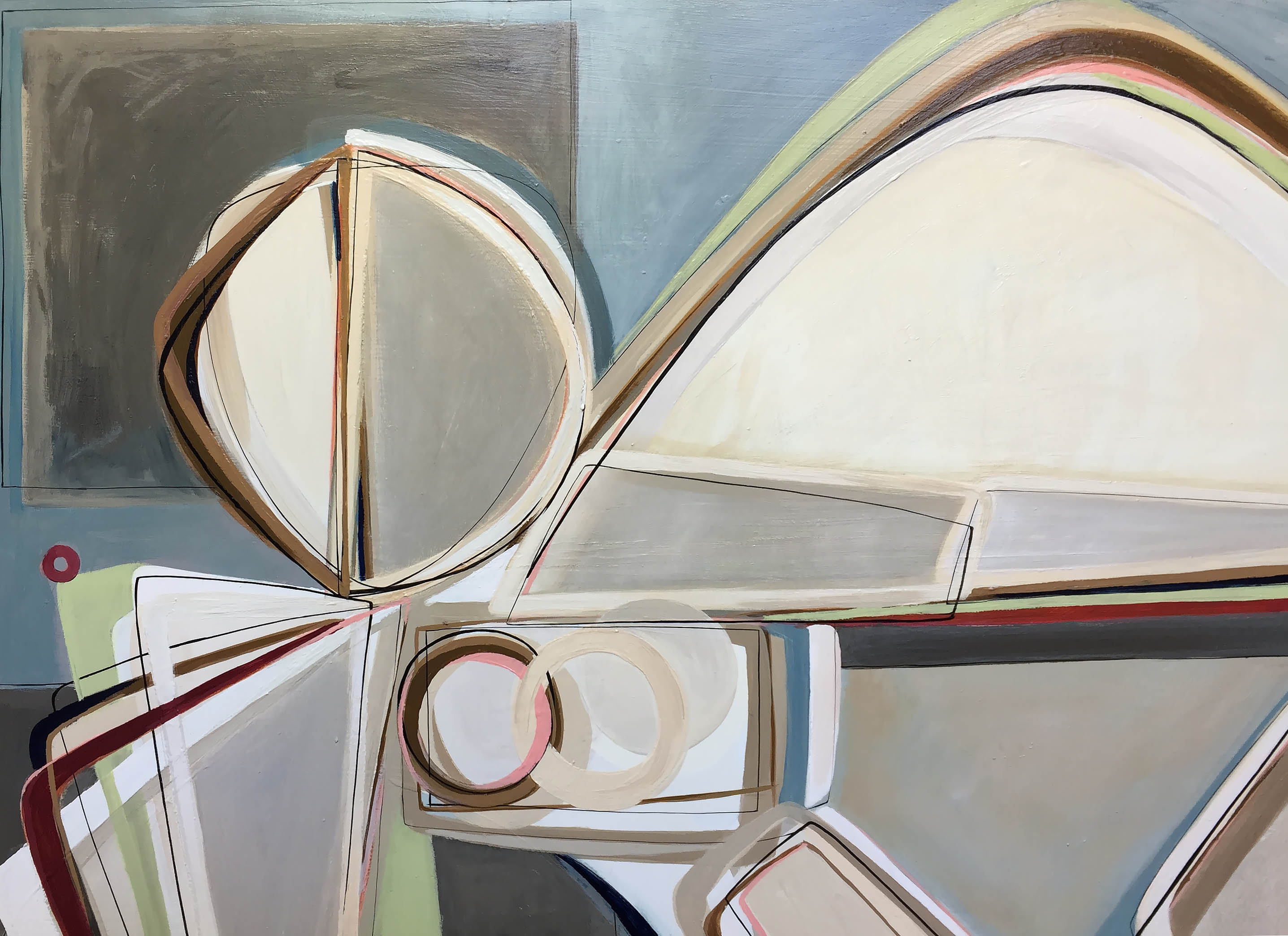 ‘English Rose’ Oil & Acrylic on Board in Gold Water Gilt & Cream Frame