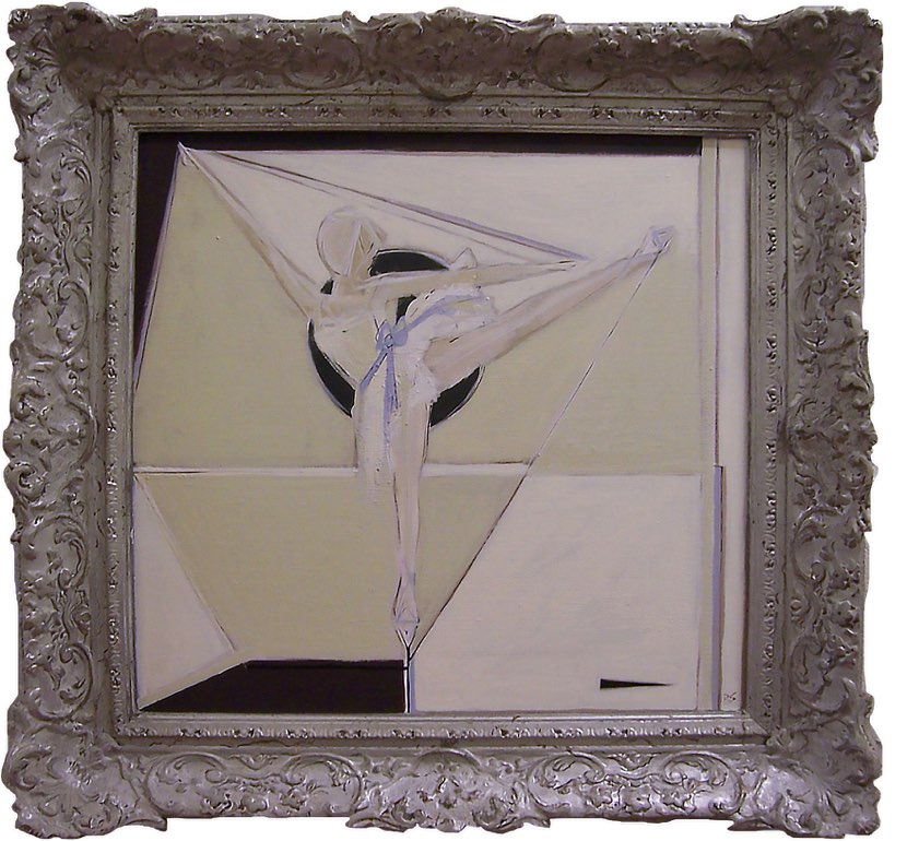 'Jewellery Box Ballerina' Oil and Acryllic on Board in Antique Frame